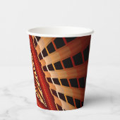 3D Fantasy Network Modern Fractal Graphic Design Papieren Bekers (Achterkant)