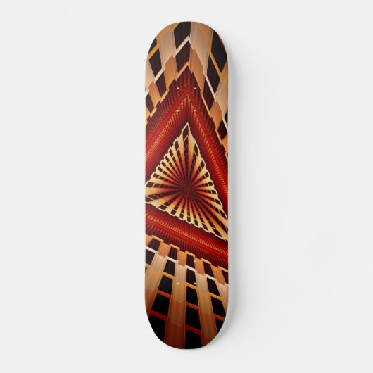 3D Fantasy Network Modern Fractal Graphic Design Persoonlijk Skateboard (Voorkant)