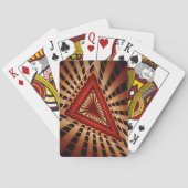 3D Fantasy Network Modern Fractal Graphic Design Pokerkaarten (Achterkant)