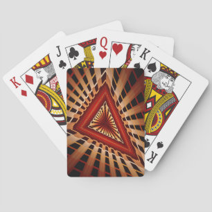 3D Fantasy Network Modern Fractal Graphic Design Pokerkaarten