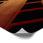 3D Fantasy Network Modern Fractal Graphic Design Poster (Hoek)