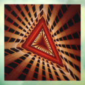 3D Fantasy Network Modern Fractal Graphic Design Raamsticker (Vel 3)