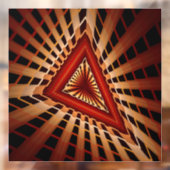 3D Fantasy Network Modern Fractal Graphic Design Raamsticker (Vel 2)