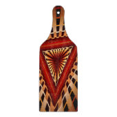 3D Fantasy Network Modern Fractal Graphic Design Snijplank (Voorkant)