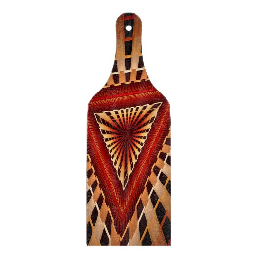 3D Fantasy Network Modern Fractal Graphic Design Snijplank (Voorkant)