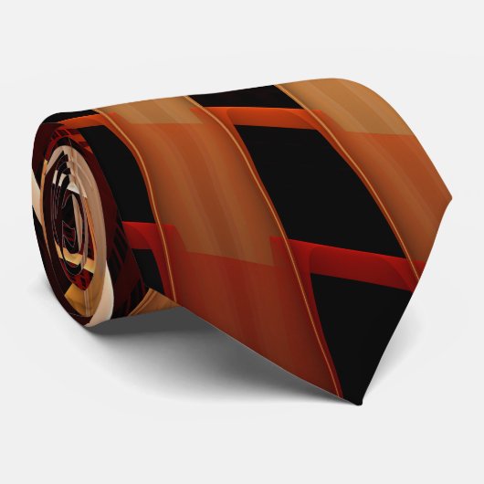 3D Fantasy Network Modern Fractal Graphic Design Stropdas (Opgerold)