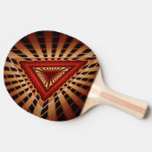 3D Fantasy Network Modern Fractal Graphic Design Tafeltennisbatje (Zijkant)