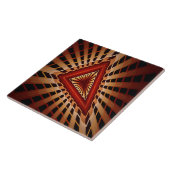 3D Fantasy Network Modern Fractal Graphic Design Tegeltje (Zijkant)