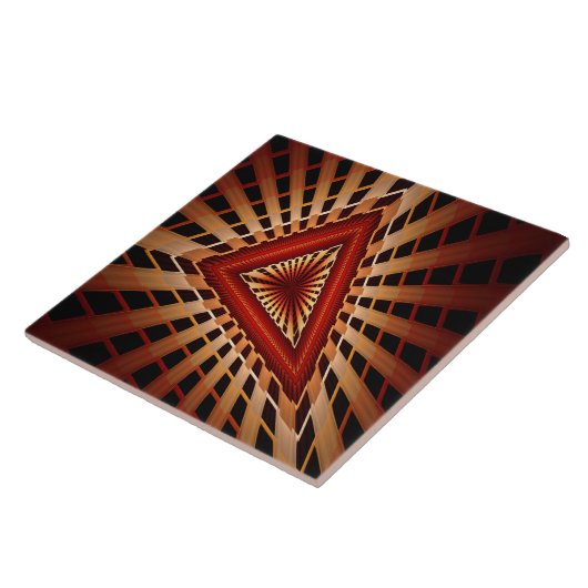 3D Fantasy Network Modern Fractal Graphic Design Tegeltje (Zijkant)