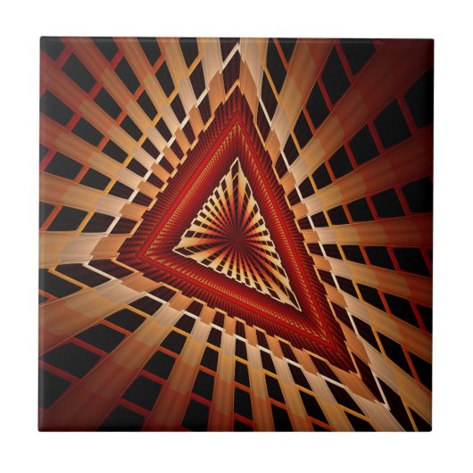 3D Fantasy Network Modern Fractal Graphic Design Tegeltje (Voorkant)