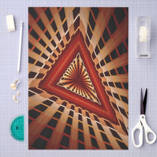 3D Fantasy Network Modern Fractal Graphic Design Tissuepapier (Craft)