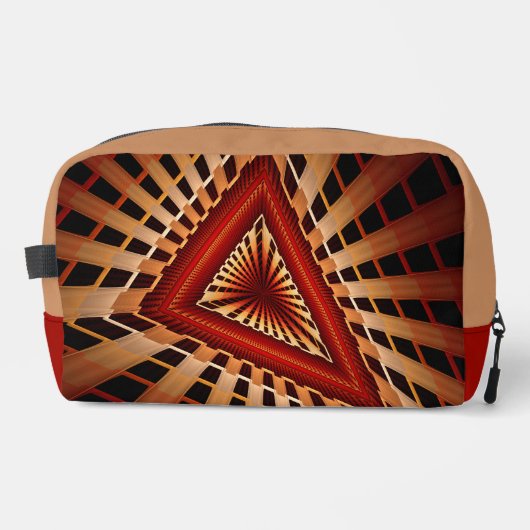 3D Fantasy Network Modern Fractal Graphic Design Toilettasje (Voorkant)