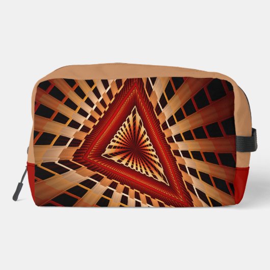 3D Fantasy Network Modern Fractal Graphic Design Toilettasje (Achterkant)