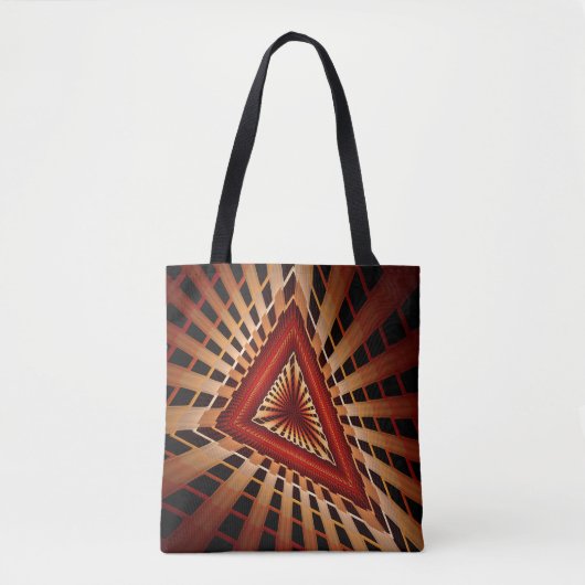 3D Fantasy Network Modern Fractal Graphic Design Tote Bag (Voorkant)