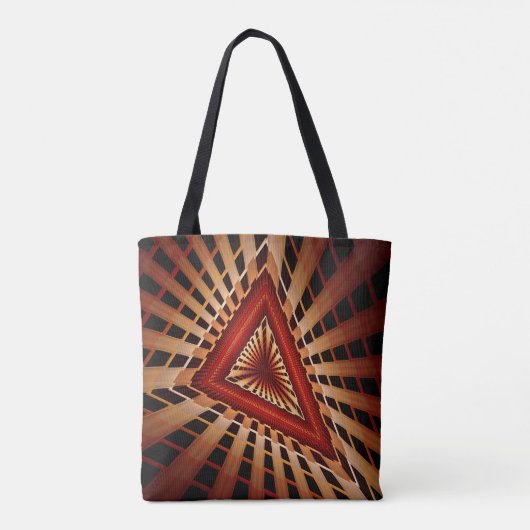 3D Fantasy Network Modern Fractal Graphic Design Tote Bag (Achterkant)