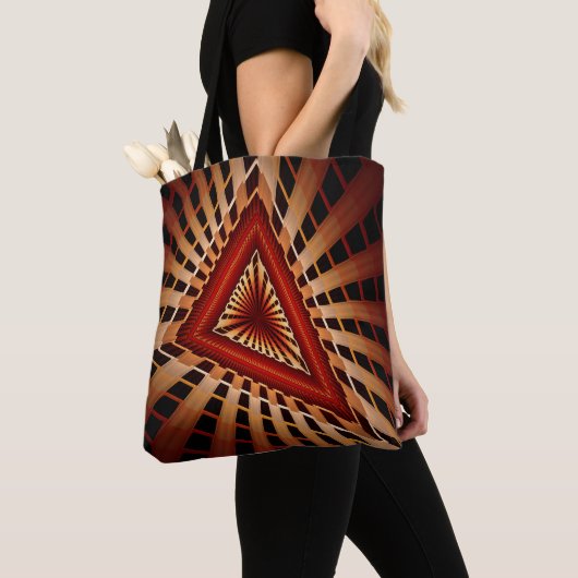 3D Fantasy Network Modern Fractal Graphic Design Tote Bag (Dichtbij)