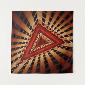 3D Fantasy Network Modern Fractal Graphic Design Wandkleed (Voorkant (horizontaal))