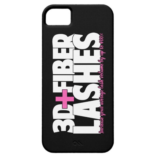 3D + Fibre Lashes Case-Mate iPhone Case (Achterkant)