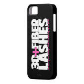 3D + Fibre Lashes Case-Mate iPhone Case (Achterkant Links)