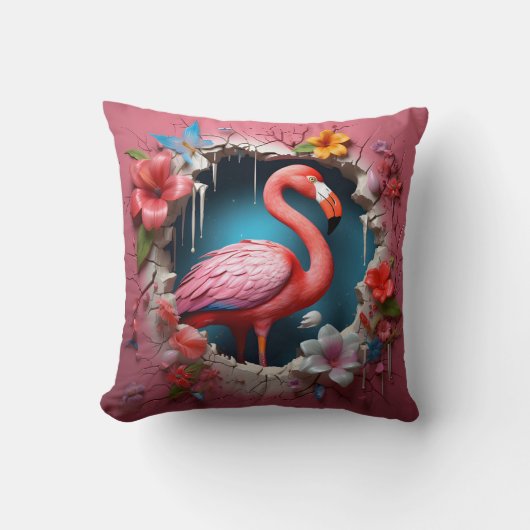 3D flamingo cushion Kussen (Voorkant)