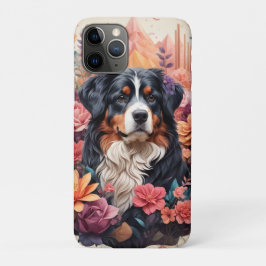 3D Floral Fantasy Berner Mountain Dog Birds Uitzic Case-Mate iPhone Case