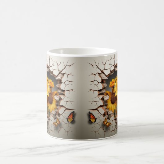 3D Floral Mug Koffiemok (Center)