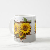 3D Floral Mug Koffiemok (Voorkant links)