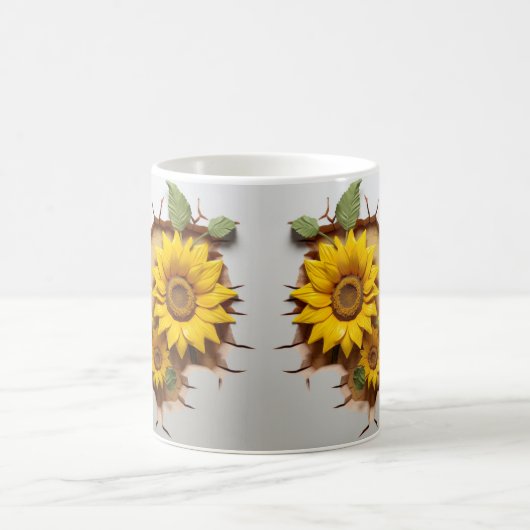 3D Floral Mug Koffiemok (Center)