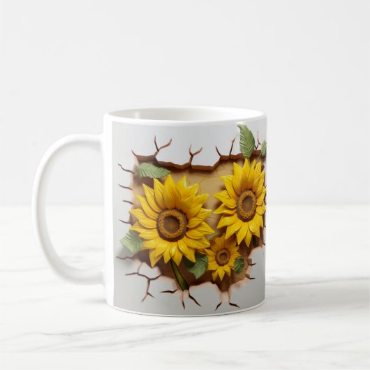 3D Floral Mug Koffiemok (Links)