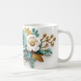 3D Floral Mug Koffiemok
