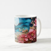 3D Floral Mug Koffiemok (Voorkant rechts)