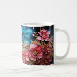 3D Floral Mug Koffiemok
