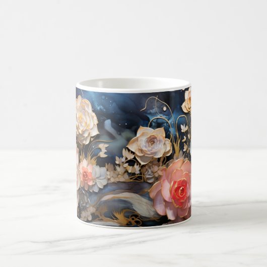 3D Floral Mug Koffiemok (Center)