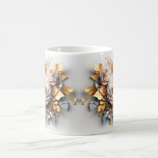 3D Floral Mug Koffiemok (Center)