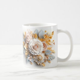3D Floral Mug Koffiemok