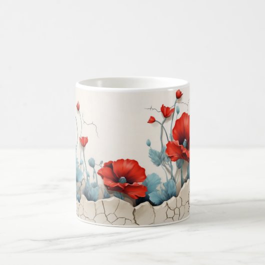 3D Floral Mug Koffiemok (Center)
