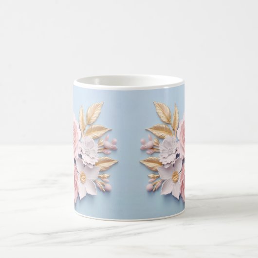 3D Floral Mug Koffiemok (Center)