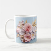 3D Floral Mug Koffiemok (Links)