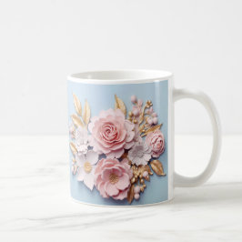 3D Floral Mug Koffiemok