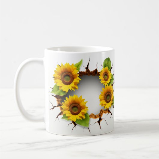 3D Floral Mug Koffiemok (Links)