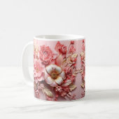 3D Floral Mug Koffiemok (Voorkant links)