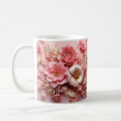 3D Floral Mug Koffiemok (Links)