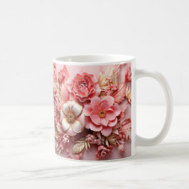 3D Floral Mug Koffiemok
