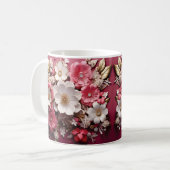 3D Floral Mug Koffiemok (Voorkant links)