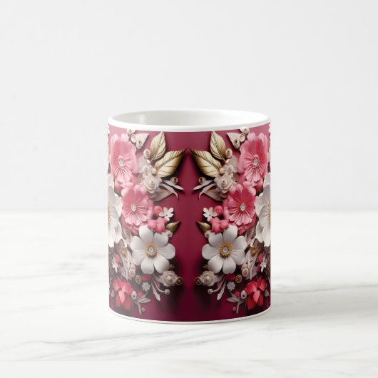 3D Floral Mug Koffiemok (Center)