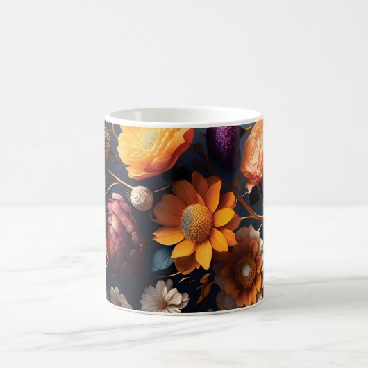 3D Floral Mug Koffiemok (Center)