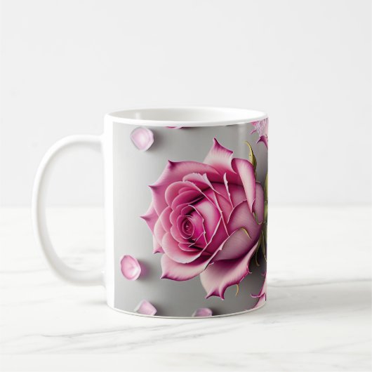 3D Floral Mug Koffiemok (Links)