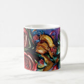 3D Floral Mug Koffiemok (Voorkant rechts)