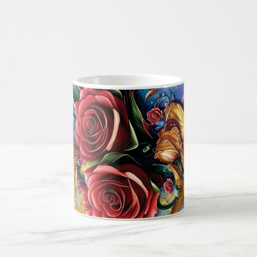 3D Floral Mug Koffiemok (Center)