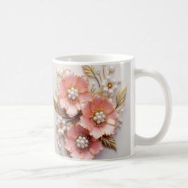3D Floral Mug Koffiemok